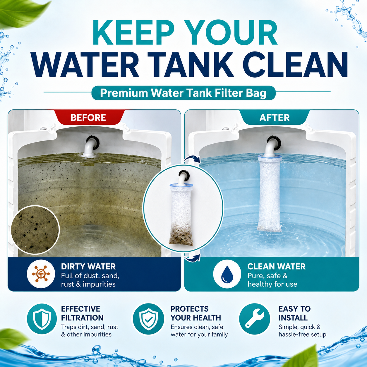 Premium Water Tank Filter Bag