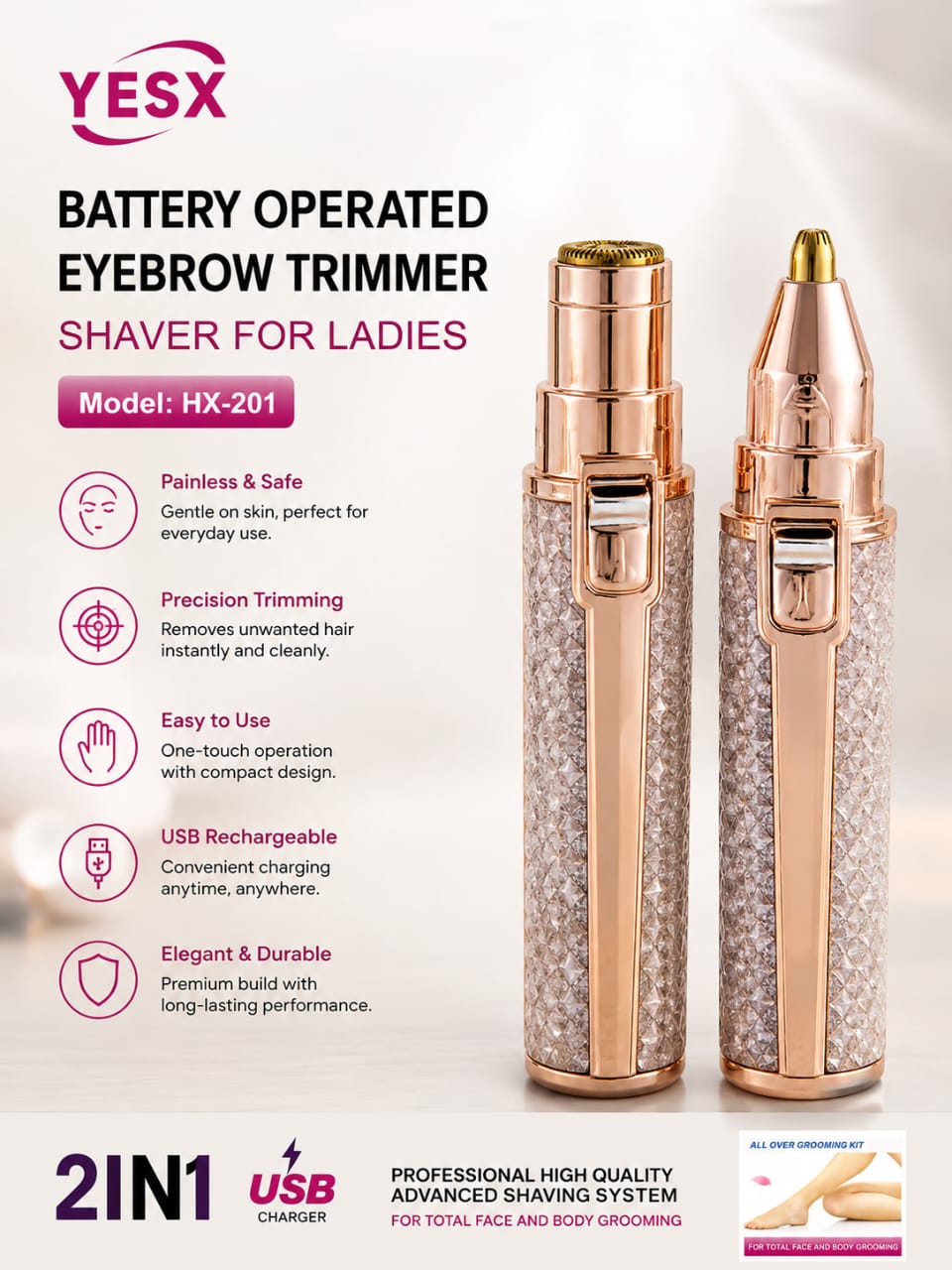 Battery Operated Eyebrow Trimmer