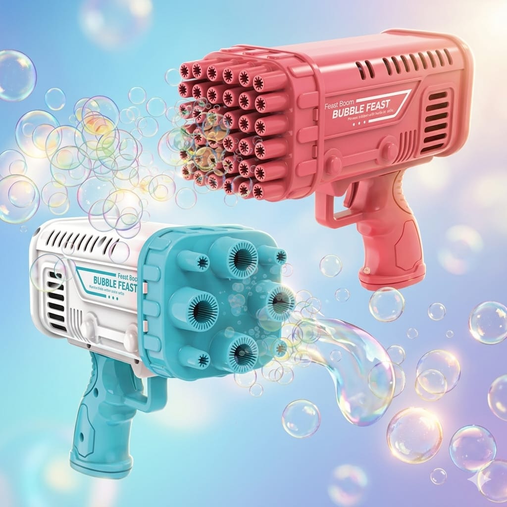 Space Rocket Bazooka Education Gun – 25-Hole Soft Bullet Toy Gun for Kids