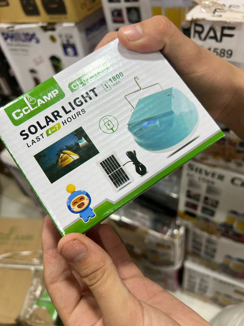 CcLamp Solar Light – 1800mAh | Lasts 4-7 Hours | Camping & Outdoor Lantern