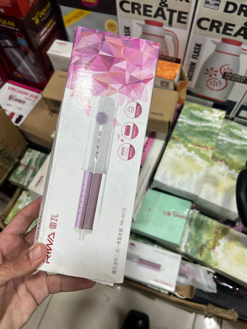 Riwa RB-807S 2-in-1 Hair Straightener & Curler