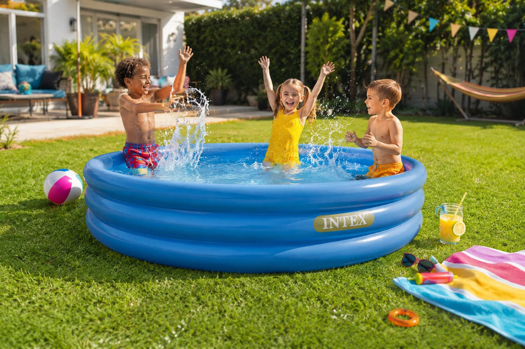 Intex Wet Set Collection 3-Ring Inflatable Kids Pool