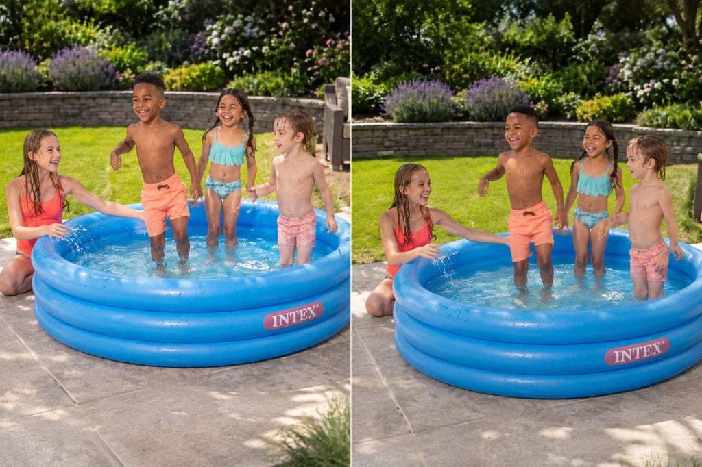 Intex Wet Set Collection 3-Ring Inflatable Kids Pool